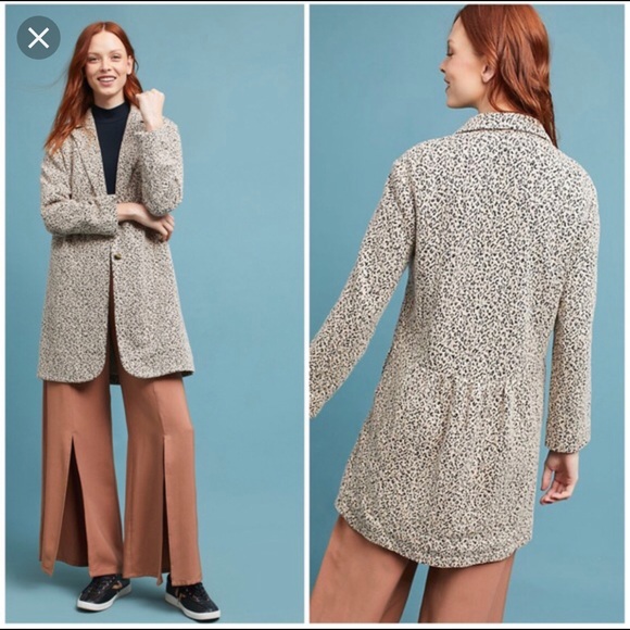 anthropologie leopard jacket